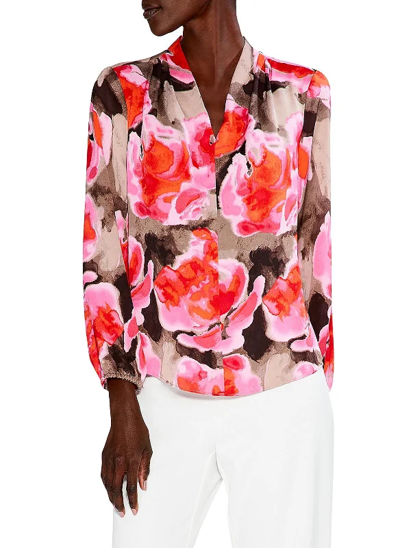 Womens Shirt V Neck Pullover Top Halter Neck Top