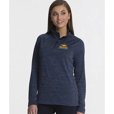 Charles River Women's Space Dye Performance Pullover Button Front Sweater