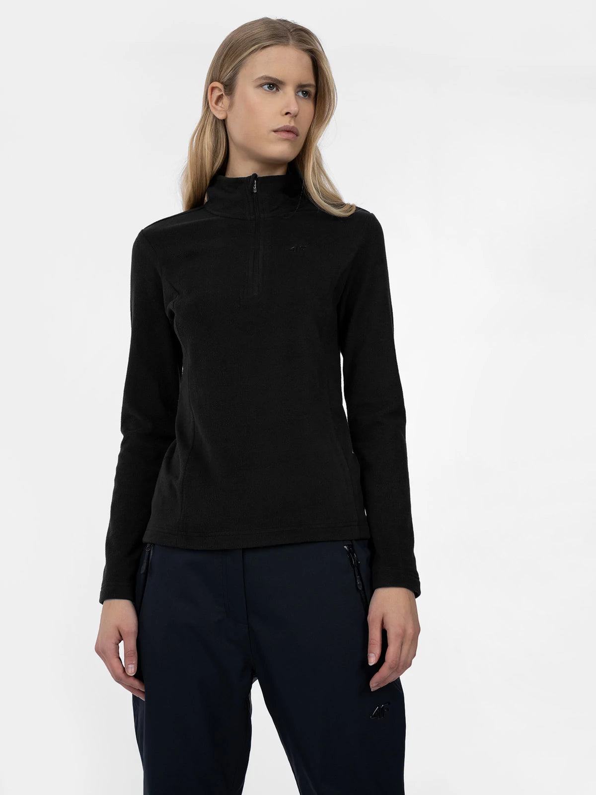 4F Women Black Fleece Pullover