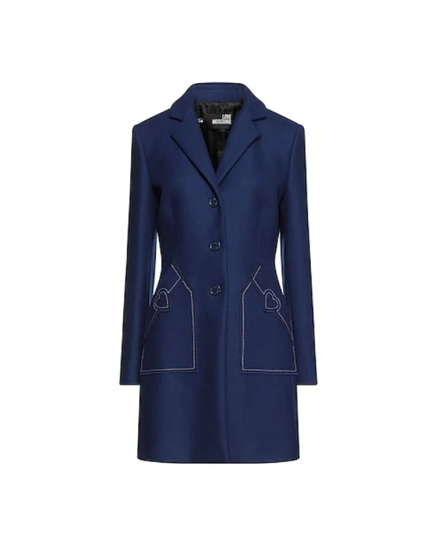 Love Moschino  Women's Heart Patch Coat