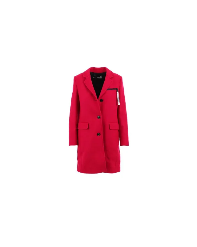 Love Moschino  Women's Classic Wool Coat  Red