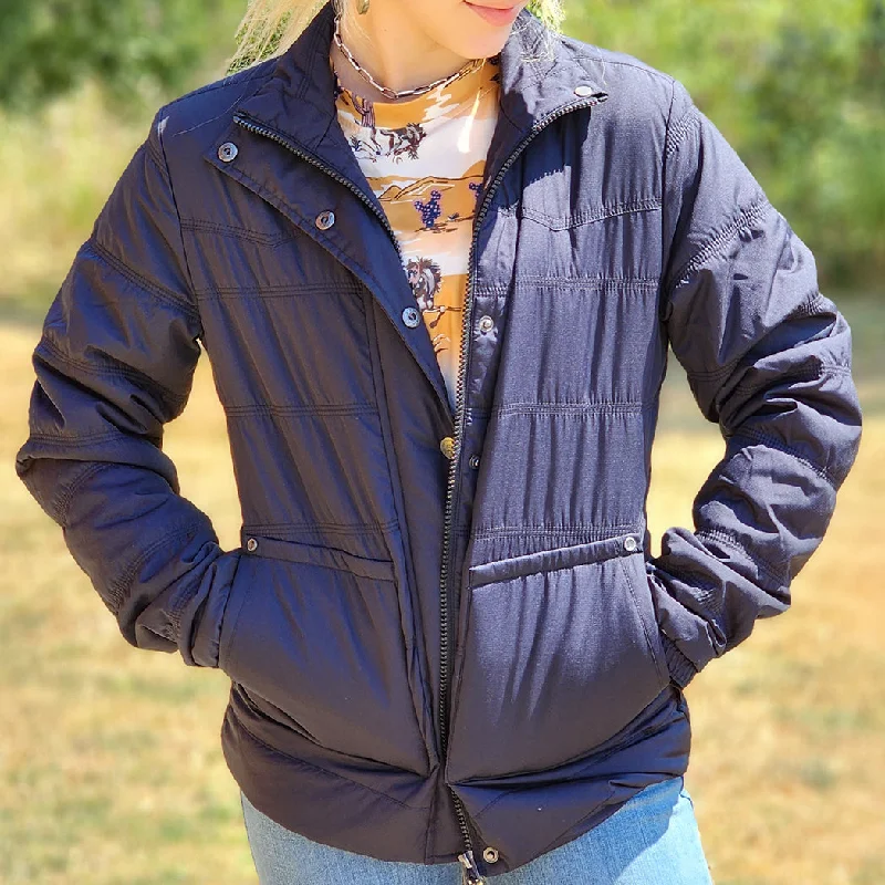 Cinch Black RipStop Quilted Coat Functional Travel Jacket