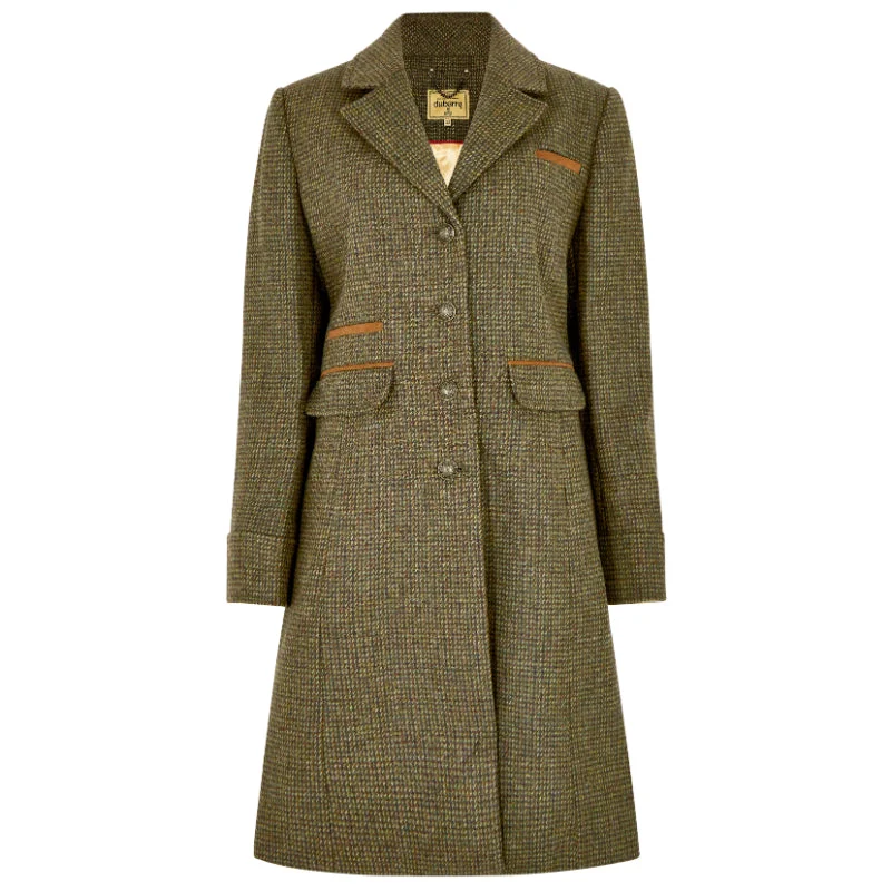 Dubarry Blackthorn 3/4 Length Tweed Coat - Heath Ultra-Soft Sherpa Vest