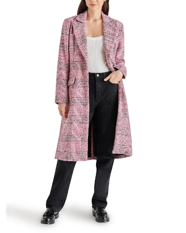 GEMINI COAT PINK MULTI A-Line Swing Coat