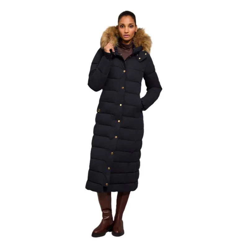 Holland Cooper Stoneleigh Longline Ladies Coat - Ink Navy