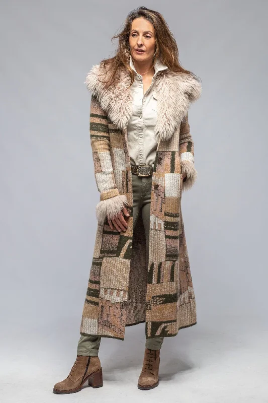 Picacho Navajo Knit Coat Sleek Leather Jacket