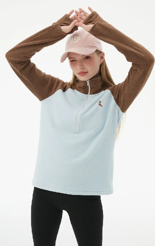 RandomPow Women's Colorblock Mid Fleece Pullover