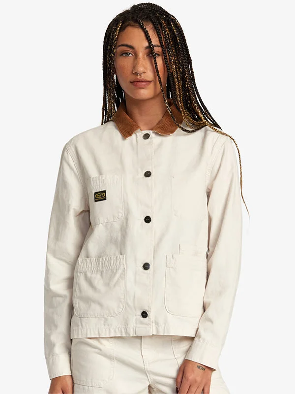 Recession Chore Coat Drape Front Waterfall Coat