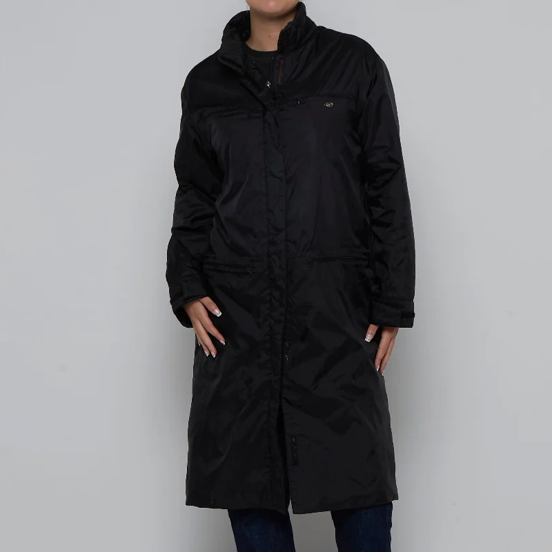Sergio Tacchini Sateen Coat - M Bold Color Block Coat