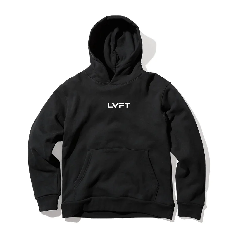 Slate Pullover Hoodie - Black / White