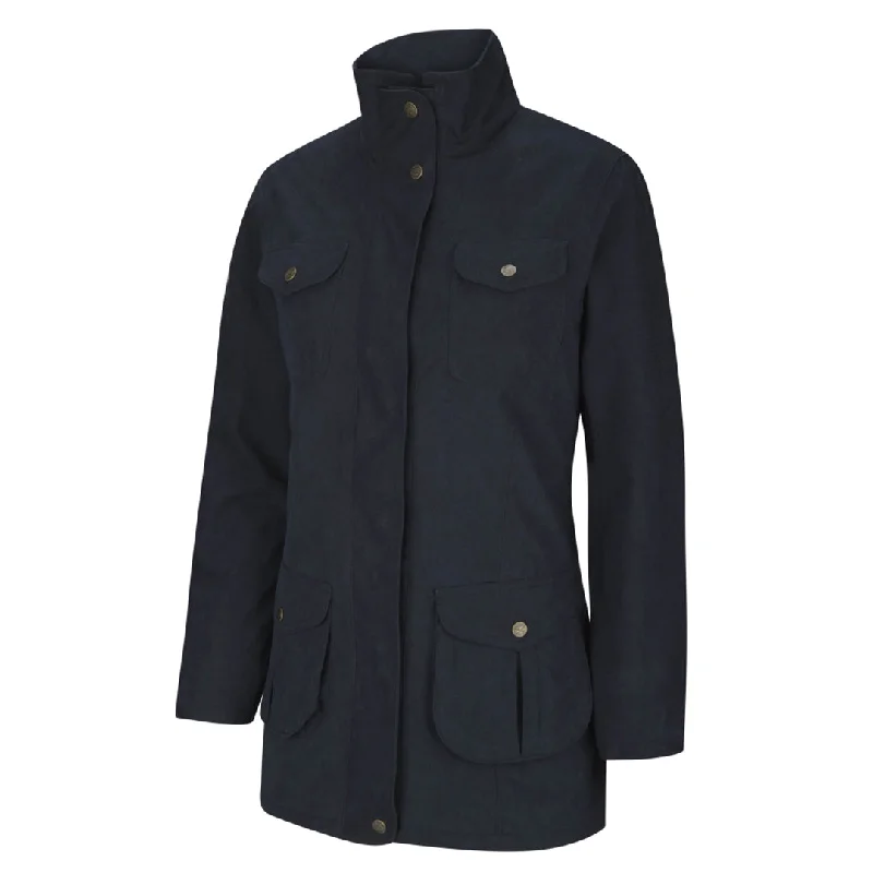 Struther Ladies Field Coat - Navy by Hoggs of Fife Velvet Evening Cape