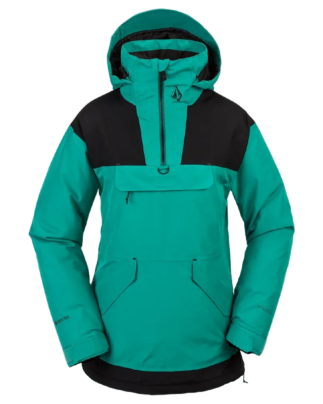 Volcom Fern Ins Gore Pullover - Vibrant Green Ruffle Neck Pullover