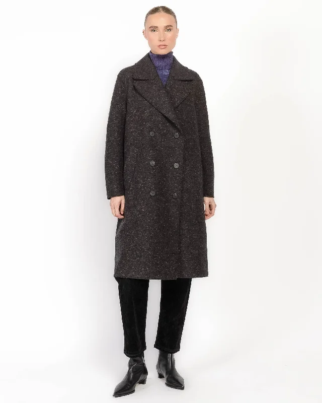 Sailor Coat High-Collar Puffer Coat