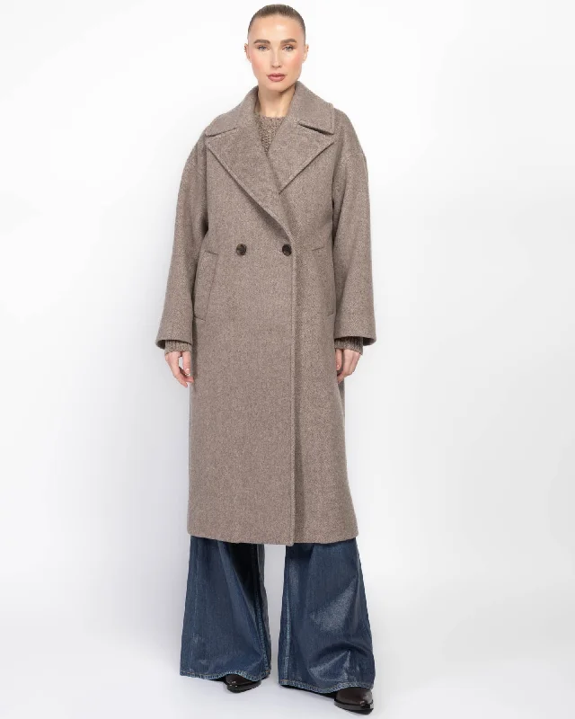 Isabella Wool Coat Relaxed Utility Shacket