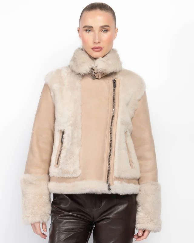 Soul Shearling Coat Flowy Lightweight Kimono