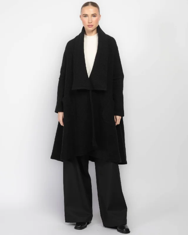 Pin Coat Fur-Trimmed Winter Coat