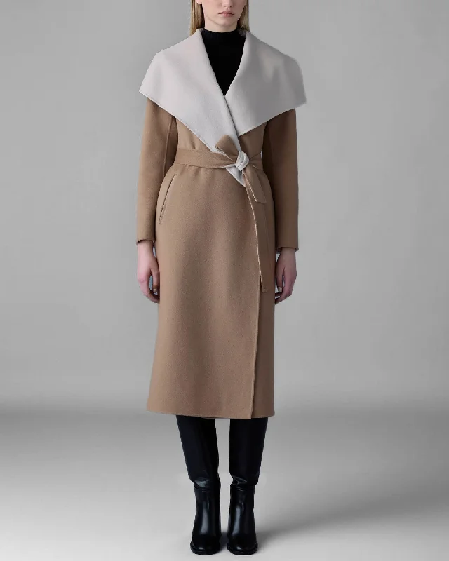 Mai-CN Belt Coat Chic Oversized Blazer