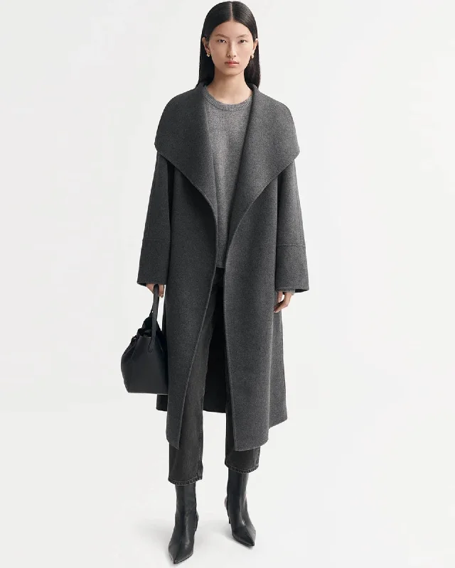 Long Coat A-Line Swing Coat
