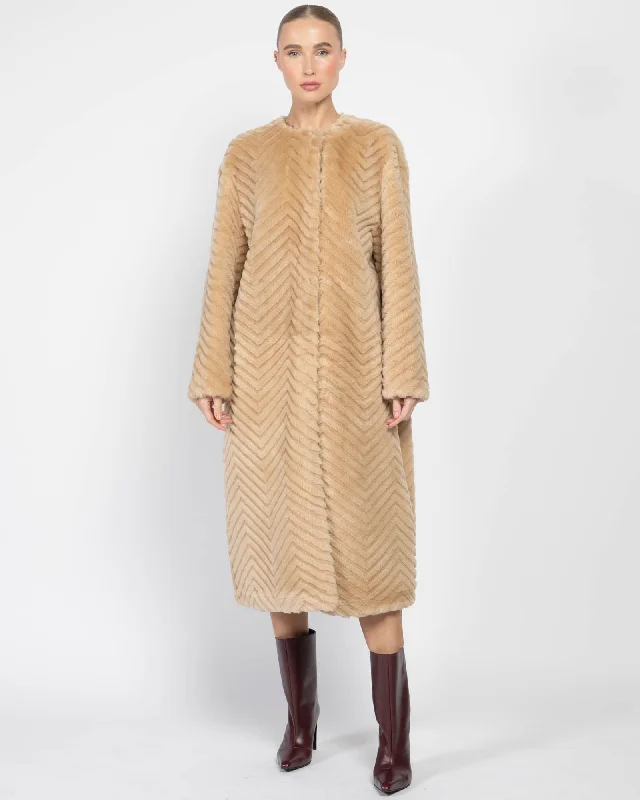 Shearling Coat Warm Hooded Poncho