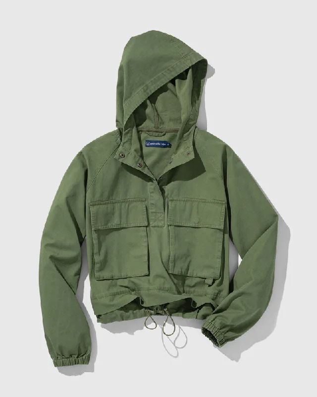 Organic Cropped Utility Pullover