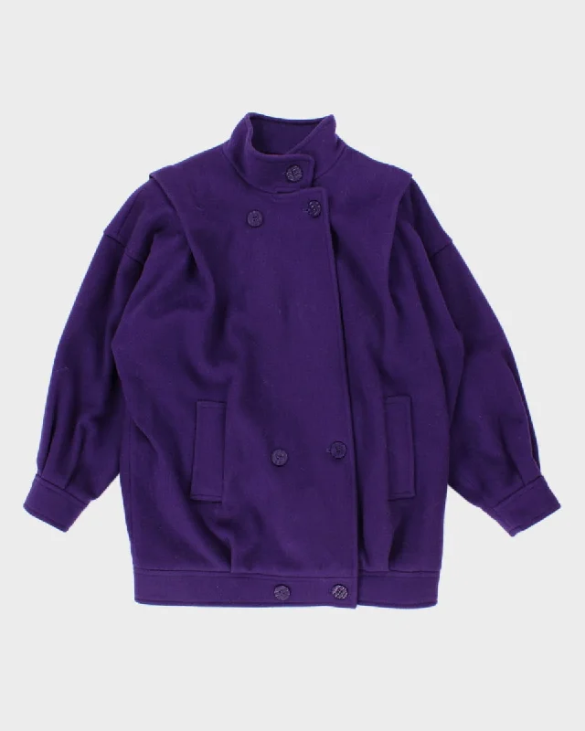 Women's Purple London Fog Winter Coat - M/L