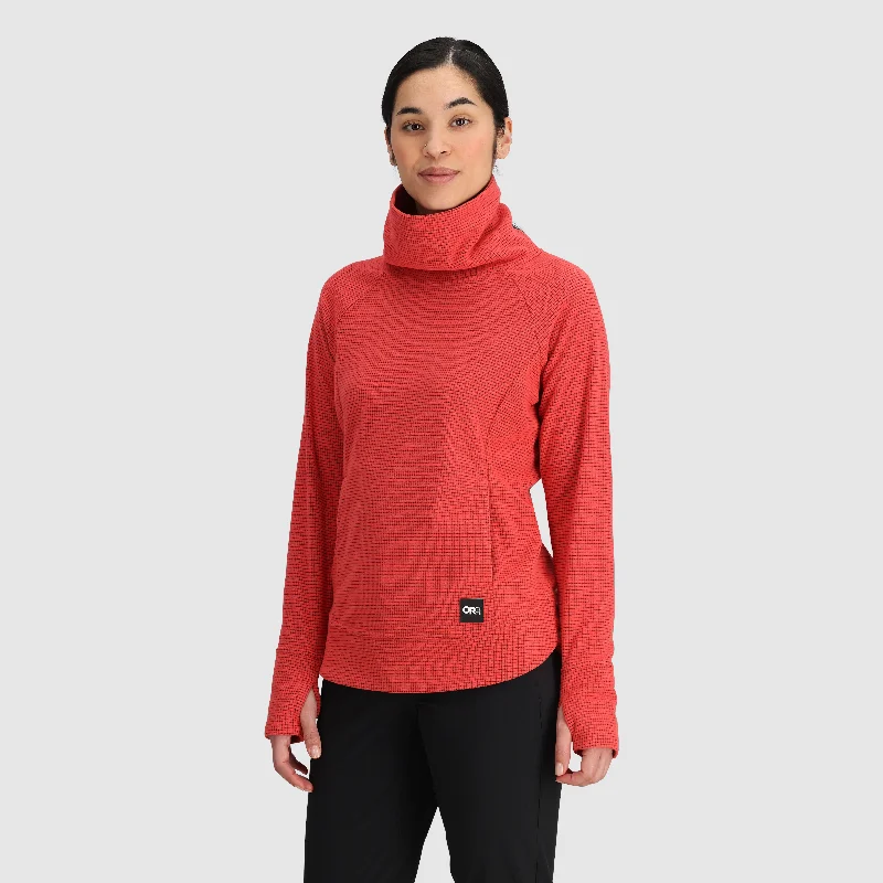 Women's Trail Mix Fleece Cowl Pullover Textured Knit Design