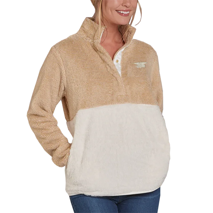 Women's Trident Fuzzy Fleece Pullover Slim Sleeve Pullover