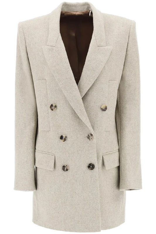 Floyd Wool Crepe Blazer  - Beige