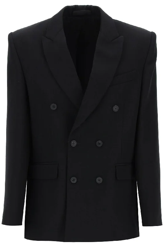 Double-breasted Blazer  - Black