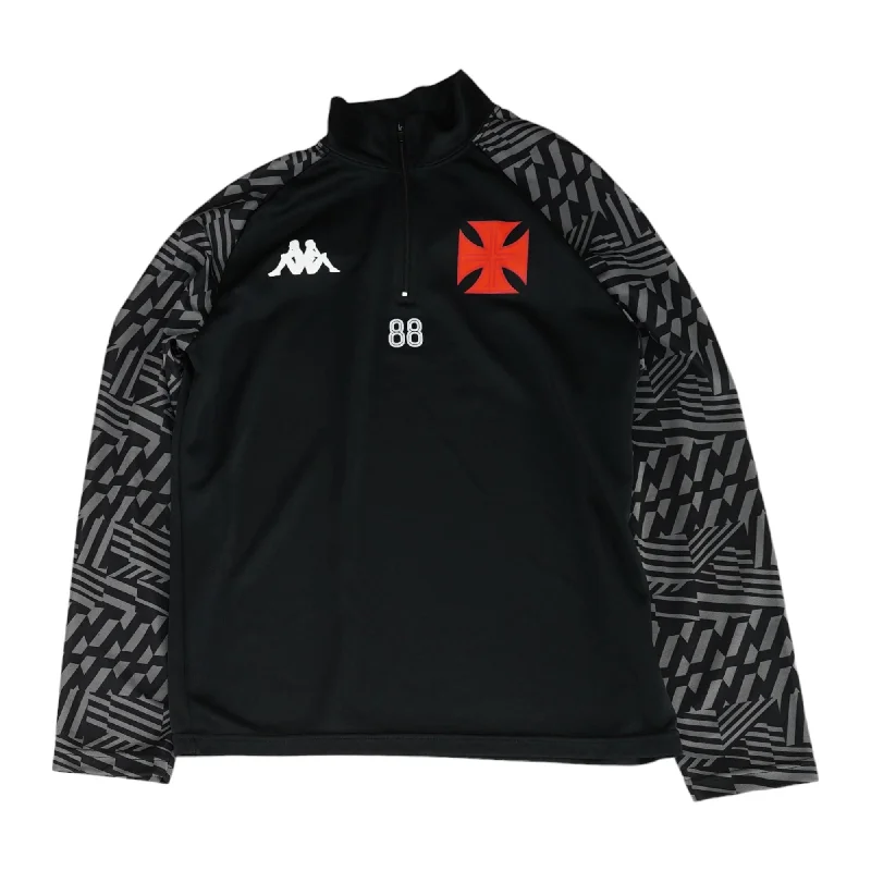 Black Graphic 1/4 Zip Pullover