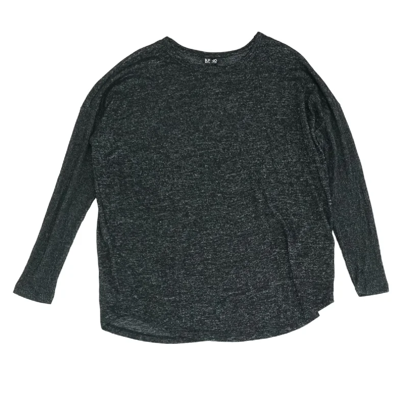 Black Solid Active Pullover