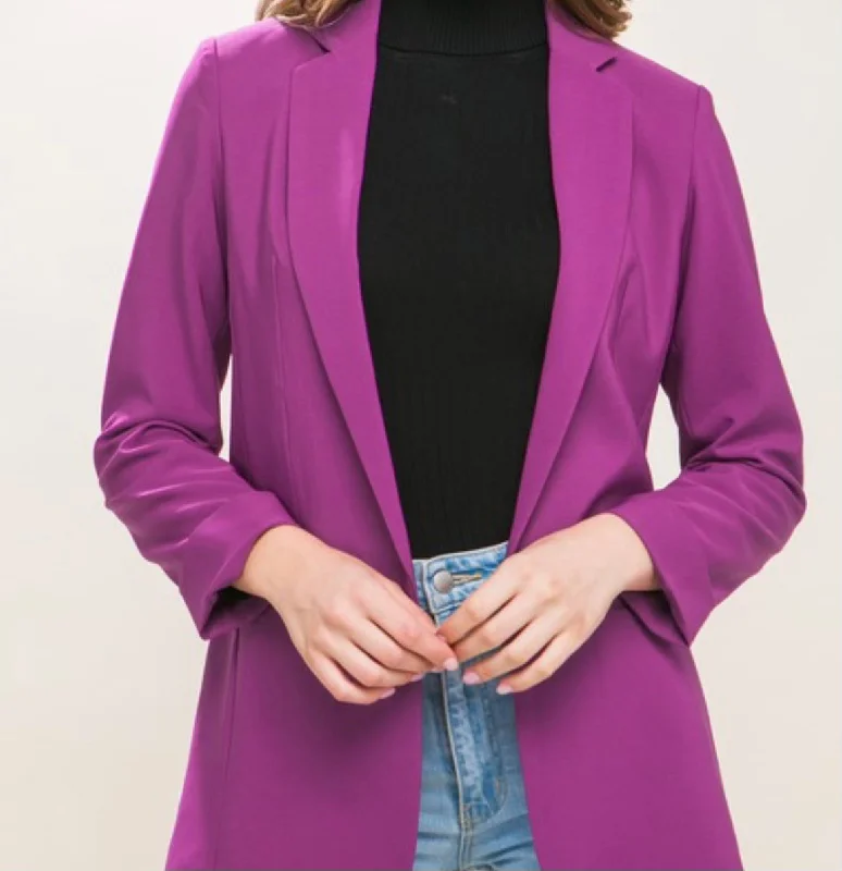 “Business Attire” Blazer in Violet