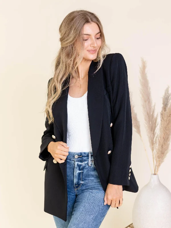 Generation Love Black Max Crepe Blazer