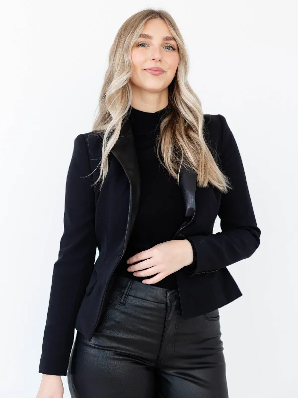 Generation Love Mara Vegan Leather Combo Blazer