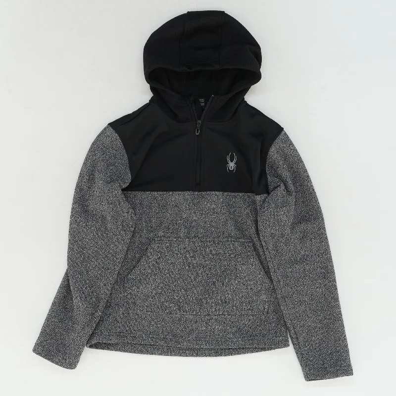 Gray Solid Hoodie Pullover