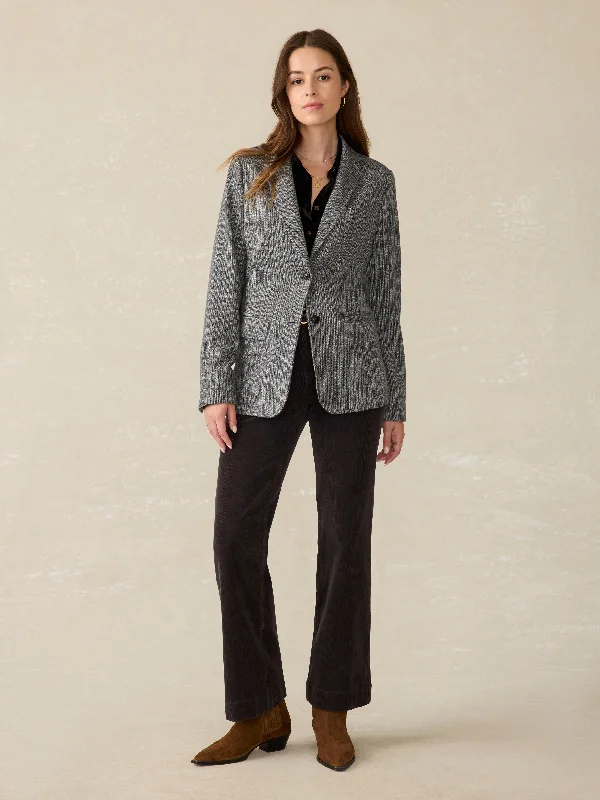 Inlet Herringbone Blazer - Steel Rock Herringbone