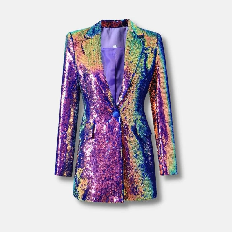 Premium Sequin Long Blazer