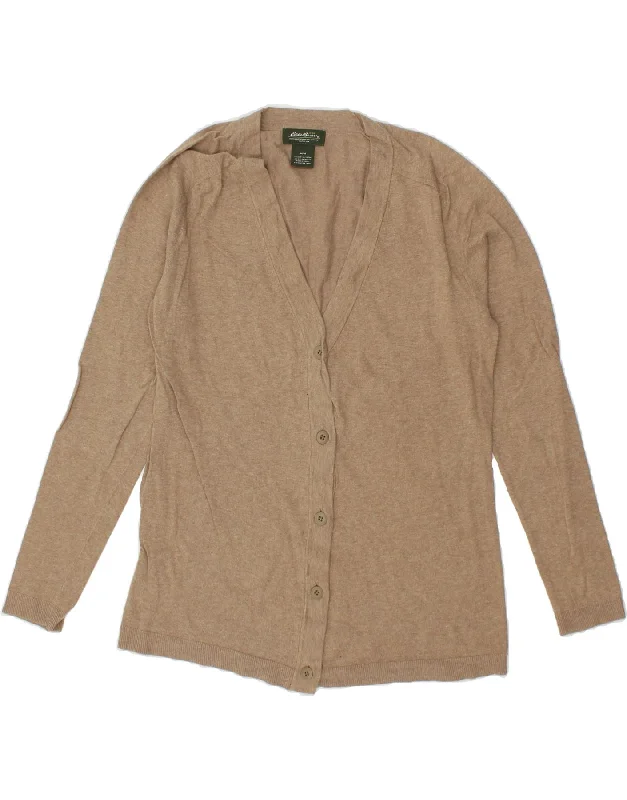 EDDIE BAUER Womens Cardigan Sweater UK 12 Medium Beige Cotton Rayon Fabric Velvet Fabric Corduroy Fabric EDDIE BAUER Womens Cardigan Sweater UK 12 Medium Beige Cotton Rayon Fabric Velvet Fabric Corduroy Fabric