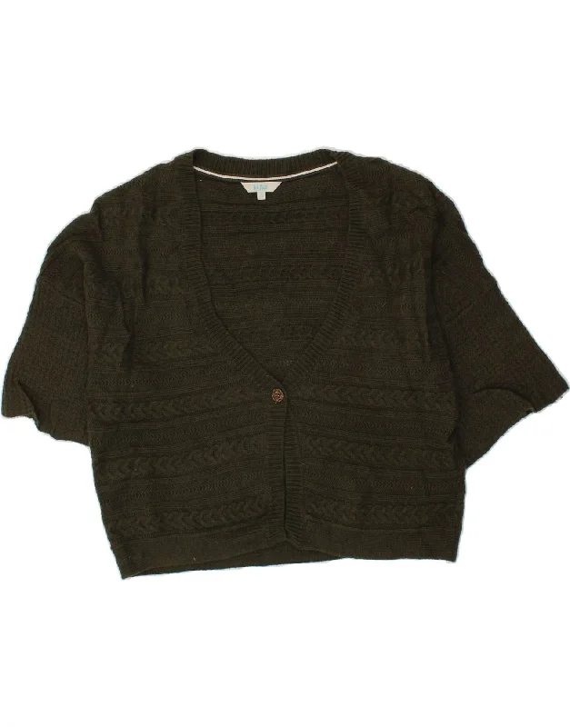 FAT FACE Womens 3/4 Sleeve Cardigan Sweater UK 16 Large Green Cotton Nylon Fabric Polyester Fabric Spandex Fabric FAT FACE Womens 3/4 Sleeve Cardigan Sweater UK 16 Large Green Cotton Nylon Fabric Polyester Fabric Spandex Fabric