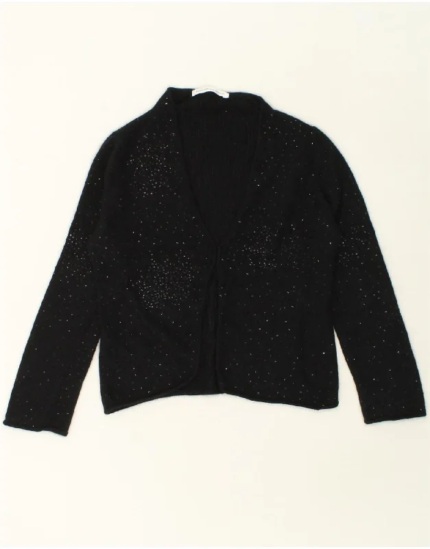 FENN WRIGHT MANSON Womens Cardigan Sweater UK 16 Large Black Spotted Lightweight Heavyweight Midweight FENN WRIGHT MANSON Womens Cardigan Sweater UK 16 Large Black Spotted Lightweight Heavyweight Midweight