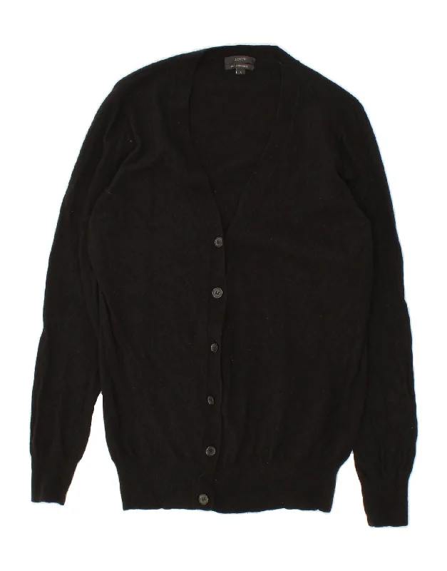 J. CREW Womens Cardigan Sweater UK 16 Large Black Cashmere Machine Wash Dry Clean Hand Wash J. CREW Womens Cardigan Sweater UK 16 Large Black Cashmere Machine Wash Dry Clean Hand Wash