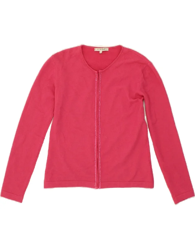 L.K. BENNETT Womens Crop Cardigan Sweater UK 12 Medium Pink Wool Embroidered Appliqued Beaded L.K. BENNETT Womens Crop Cardigan Sweater UK 12 Medium Pink Wool Embroidered Appliqued Beaded