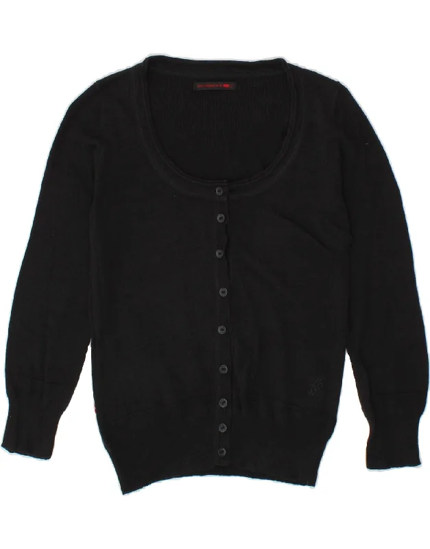 LEVI'S Womens Cardigan Sweater UK 10 Small Black