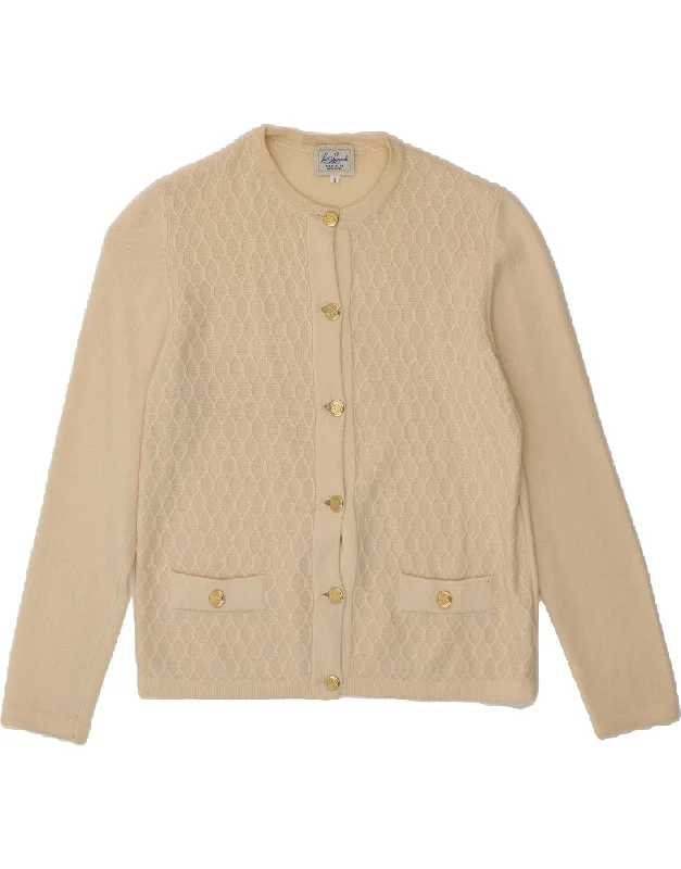 LUISA SPAGNOLI Womens Perugia Cardigan Sweater UK 10 Small Beige New Wool Mesh Fabric Canvas Fabric Denim Fabric LUISA SPAGNOLI Womens Perugia Cardigan Sweater UK 10 Small Beige New Wool Mesh Fabric Canvas Fabric Denim Fabric