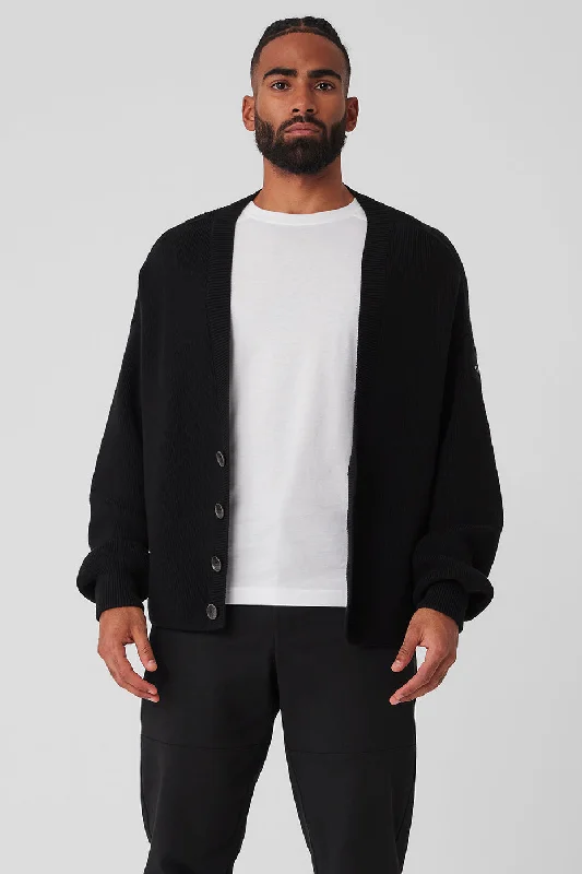 Scholar Cardigan Sweater - Black