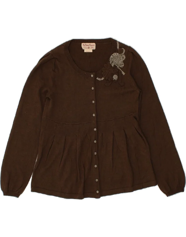 MARLBORO CLASSICS Womens Cardigan Sweater UK 12 Medium Brown Floral Oversized Loose Flowy MARLBORO CLASSICS Womens Cardigan Sweater UK 12 Medium Brown Floral Oversized Loose Flowy