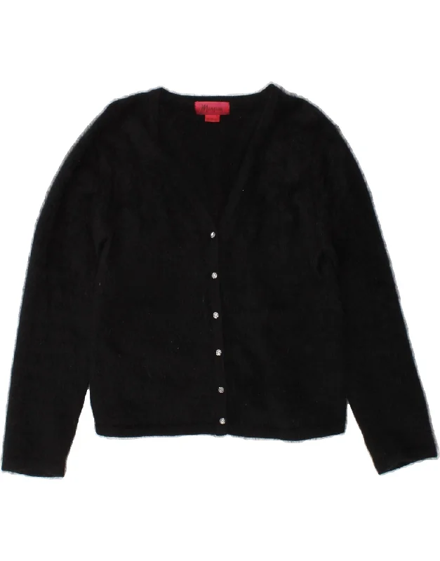 MONSOON Womens Cardigan Sweater UK 18 XL Black Angora