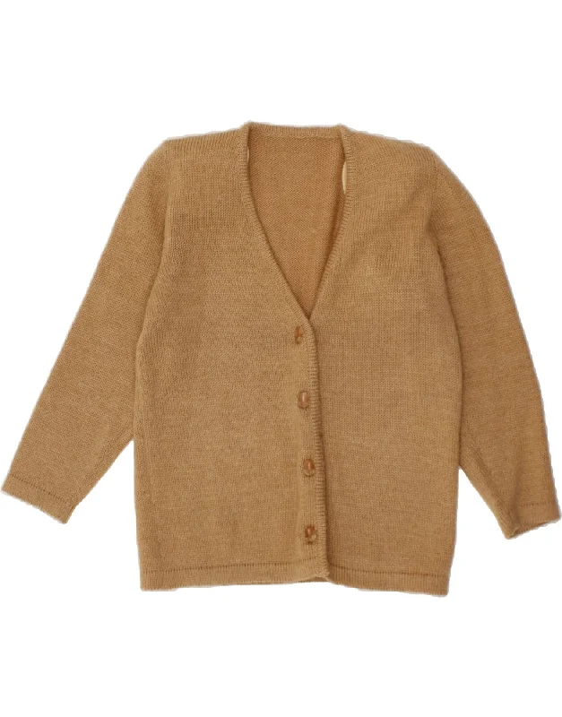 VINTAGE Womens 3/4 Sleeve Cardigan Sweater UK 16 Large Beige Jersey Fabric Tulle Fabric Batik Fabric VINTAGE Womens 3/4 Sleeve Cardigan Sweater UK 16 Large Beige Jersey Fabric Tulle Fabric Batik Fabric