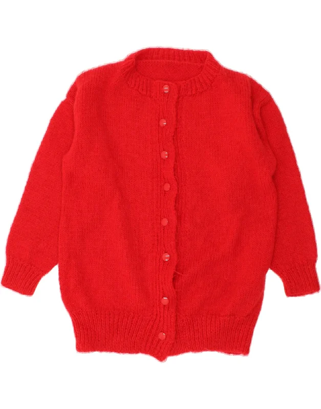 VINTAGE Womens Cardigan Sweater UK 18 XL Red