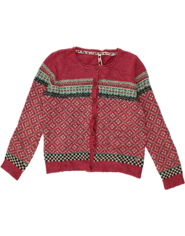 WEIRD FISH Womens Cardigan Sweater UK 16 Large Red Geometric Acrylic Polka Dot Checkered Tartan WEIRD FISH Womens Cardigan Sweater UK 16 Large Red Geometric Acrylic Polka Dot Checkered Tartan